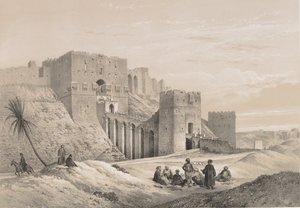48.アレッポ城、1843年 作： Joseph Philibert Girault De Prangey