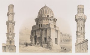 87.墓とミナレット、カイロ、1843年