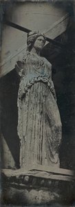 カリアティッド、エレクティオン、アテネ、1842年 作： Joseph Philibert Girault De Prangey