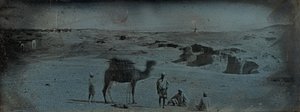 アレクサンドリア近郊の砂漠、1842年。 作： Joseph Philibert Girault De Prangey