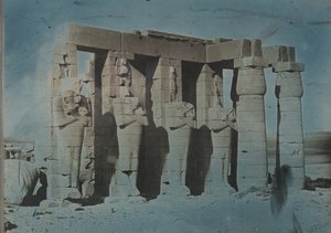 ラメセウム、テーベ、1844年。 作： Joseph Philibert Girault De Prangey