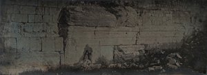 ロビンソンのアーチ、エルサレム、1842-44。 作： Joseph Philibert Girault De Prangey