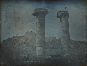 アルテミスの神殿、サルディス、1843年 作： Joseph Philibert Girault De Prangey