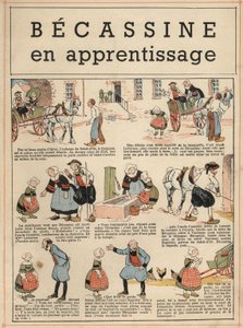 トレーニング中のベカシン 作： Joseph Porphyre Pinchon