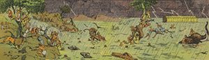大洪水（カラーリトグラフ） 作： Joseph Porphyre Pinchon
