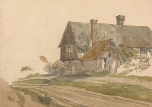 Maalaistalo hahmoilla ovella ja ikkunalla 作： Joseph Powell