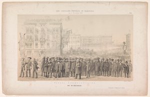 ハンブルグの Optocht van book trade Grosse Johannisstrasse / The Booksellers (オブジェクトのタイトル) Optocht in Hamburg tere van Friedrich von Schiller (シリーズタイトル) ハンブルグのシラー ページェント (オブジェクトのシリーズ タイトル) 作： Joseph Puschkin