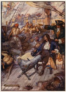 サンタマルタ岬沖でフランス軍と戦い負傷したジョン・ベンボウ提督（西インド諸島 作： Joseph Ratcliffe (after) Skelton