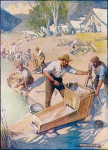 一日中ピックの音と揺りかごの鳴動は聞いた、c1908、c1920。 作： Joseph Ratcliffe Skelton