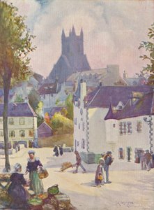 ブルターニュカンペルレの春、1911年、1913年 作： Joseph Ratcliffe Skelton