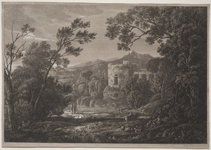 イタリアンビュー、c。 1810年。 作： Joseph Rebell