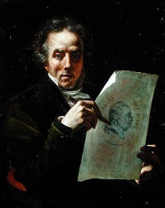 ルイ18世の絵のある自画像（1755-1824）
