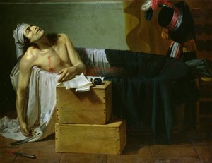 マラーの死、1793 作： Joseph Roques