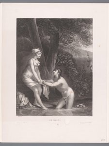 ダフニスとクロエの水浴び Le Bain (オブジェクトのタイトル) 作： Joseph Rose Lemercier