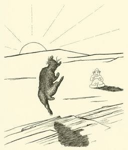 カンガルー爺さん（彫刻 作： Joseph Rudyard (after) Kipling