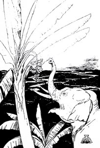 キプリングの象のイラスト（彫刻）。 作： Joseph Rudyard Kipling