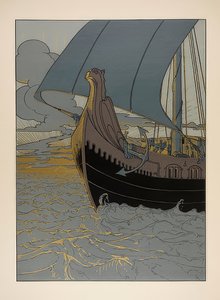 図。ニーベルンゲン。 1898-1901 作： Joseph Sattler