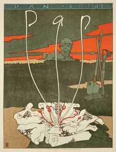 ドイツの芸術的レビュー「パン」を宣伝するポスターの複製 作： Joseph Sattler
