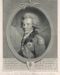 アレクサンドル・ルヴォヴィッチ・ナリシュキン伯爵の肖像 1760-1826, 1801 作： Joseph Saunders