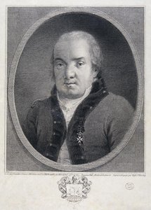 建築家ジャコモ クアレンギ 1744 ～ 1817 年の肖像画、18 世紀後半。 作： Joseph Saunders