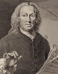 歌手で作曲家のリチャード・レヴァリッジの肖像 1670～1758年、1793年。