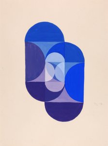 キーブルー（シリーズ「芸術の数学的基礎」より） 作： Joseph Schillinger