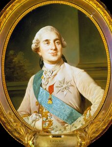 デュプレシによるルイ16世（1754-1793）の肖像。 作： Joseph Siffred Duplessis