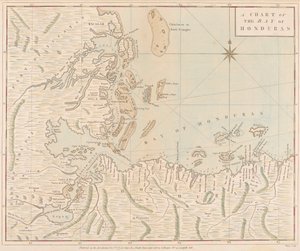 ホンジュラス湾の海図