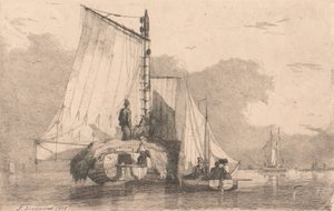 ブレイドンのボート、1825 作： Joseph Stannard