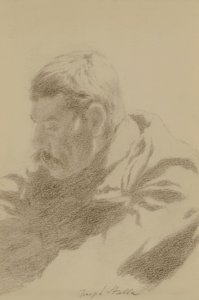 休憩する男 作： Joseph Stella
