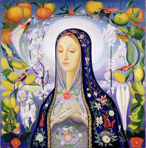 聖母（キャンバスに油彩） 作： Joseph Stella