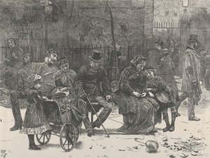 セント ジェームズ パークの座席、1870 年。 作： Joseph Swain