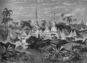 パゴダ、ペグ付近、c1880 作： Joseph Swain
