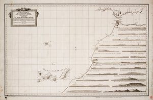 アフリカ西岸とカナリア諸島の地図 作： Joseph Varelay Ulloa
