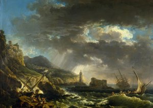 難破船 作： Claude Joseph Vernet