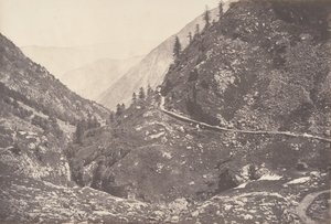 アストス峡谷、ウー湖からの帰り道に撮影、リュション、1853年