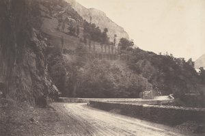 Pierrefitte から Luz St Sauveur への道、1853 年。
