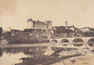 ポー城の眺め、1853 年。