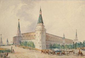 モスクワの復活広場とアレクサンドル庭園 作： Joseph Vivien