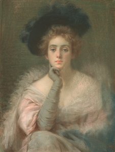 Lady in Pink、1898 作： Joseph W. Gies