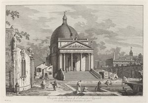 S. シメオネ アポストロ教会の目論見書 作： Joseph Wagner after Canaletto