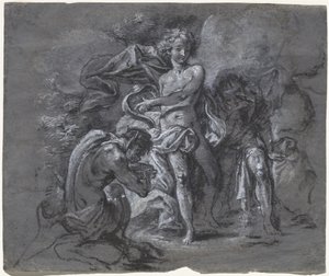 ミダス王の前でのアポロンとパンの争い 作： Joseph Werner