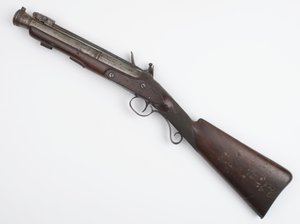1815年頃、アイルランドのボランティアに支給されたスプリングバヨネット付きブランダーバス（ブランダーバス、フリントロック式