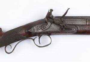 1815年頃、アイルランドのボランティアに支給されたスプリングバヨネット付きブランダーバス（ブランダーバス、フリントロック式