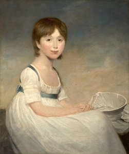 18世紀の少女の肖像 作： Joseph Wright