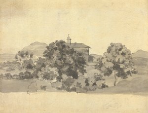 イタリアの教会 作： Joseph Wright of Derby