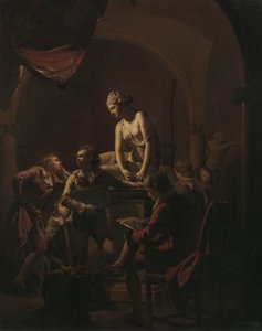 アカデミー バイ ランプライト 作： Joseph Wright of Derby