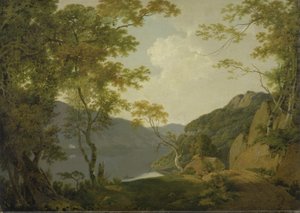 湖の風景 作： Joseph Wright of Derby
