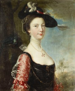 妻アンの肖像 作： Joseph Wright of Derby
