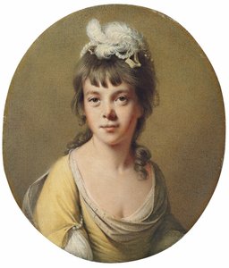 ミス・ハリエット・ホープの肖像 作： Joseph Wright of Derby